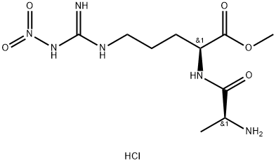 H-ALA-ARG(NO2)-OME · HCL 结构式