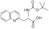 BOC-L-2-喹啉基丙氨酸 结构式