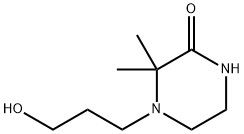 Piperazinone, 4-(3-hydroxypropyl)-3,3-dimethyl- (9CI) 结构式