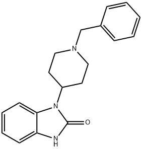 1,3-dihydro-1-[1-benzyl-4-piperidinyl]-2H-benzimidazol-2-one 结构式