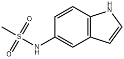 5-METHANESULFONYLAMINO-1H-INDOLE 结构式