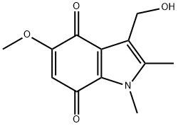 3-(hydroxymethyl)-5-methoxy-1,2-dimethyl-1H-indole-4,7-dione 结构式