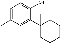 4-甲基-2-(1-甲基环己基)苯酚 结构式