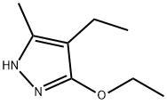 1H-Pyrazole,  3-ethoxy-4-ethyl-5-methyl- 结构式