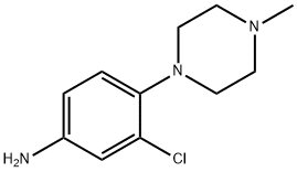 1-(4-氨基-2-氯苯基)-4-甲基哌嗪 结构式