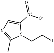 1-(2-碘乙基)-2-甲基-5-硝基-1H-咪唑 结构式