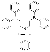 (R)-(+)-N,N-双(2-二苯基膦乙基)-Α-甲基苄胺 结构式