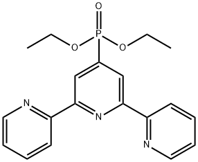 2,2':6',2''-三联吡啶-4'-膦酸二乙酯 结构式