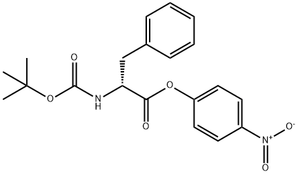 BOC-D-苯丙氨酸4-硝基苯酯 结构式