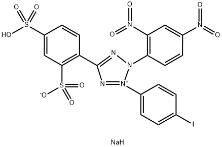 2-(4-碘苯基)-3-(2,4-二硝基苯基)-5-苯基-3H-四唑-2',4'-二磺酸钠盐 结构式