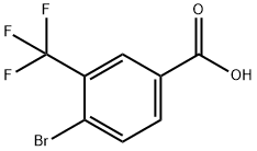 4-溴-3-三氟甲基苯甲酸 结构式