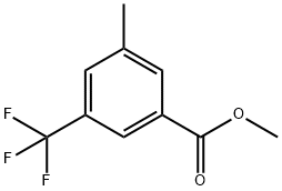 Methyl 3-methyl-5-(trifluoromethyl)benzoate 结构式