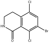 7-BROMO-5,8-DICHLORO-3,4-DIHYDROISOQUINOLIN-1(2H)-ONE 结构式