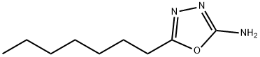 5-Heptyl-[1,3,4]oxadiazol-2-ylamine 结构式