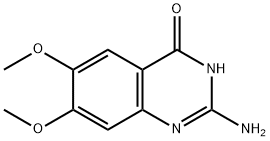 2-氨基-6,7-二甲氧基喹唑啉-4-醇 结构式