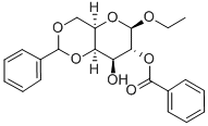 ETHYL 2-O-BENZOYL-4,6-O-BENZYLIDENE-BETA-D-GALACTOPYRANOSIDE 结构式