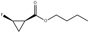 Cyclopropanecarboxylic acid, 2-fluoro-, butyl ester, (1R-cis)- (9CI) 结构式