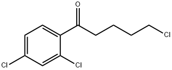 5-CHLORO-1-(2,4-DICHLOROPHENYL)-1-OXOPENTANE 结构式