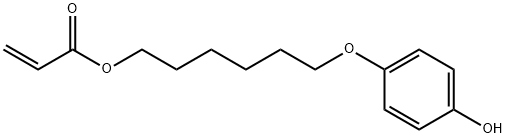 4-(6-(丙烯酰氧基)已氧基)苯酚 结构式