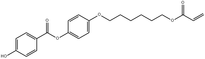 4-Hydroxy-benzoic acid 4-(6-acryloyloxy-hexyloxy)phenyl ester 结构式