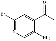 1-(5-氨基-2-溴-4-吡啶基)乙酮 结构式