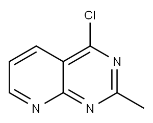 4-氯-2-甲基吡啶[2,3-D]嘧啶 结构式
