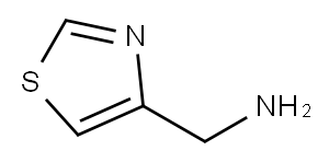 4-噻唑甲胺 结构式