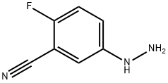 3-氰基-4-氟苯肼 结构式