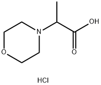 2-(吗啉-4-基)丙酸盐酸盐 结构式