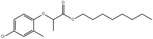 2-甲基-4-氯丙酸-1-辛基酯 结构式
