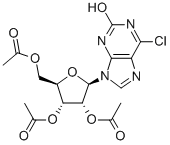 (2R,3R,4R,5R)-2-(Acetoxymethyl)-5-(6-chloro-2-oxo-1H-purin-9(2H)-yl)tetrahydrofuran-3,4-diyldiacetate