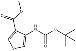 4-TERT-叔丁氧羰氨基噻吩-3-羧酸甲酯 结构式