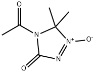 3H-1,2,4-Triazol-3-one, 4-acetyl-4,5-dihydro-5,5-dimethyl-, 1-oxide (9CI) 结构式