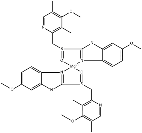 埃索美拉唑镁 结构式