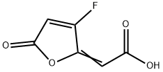 Acetic acid, (3-fluoro-5-oxo-2(5H)-furanylidene)- (9CI) 结构式