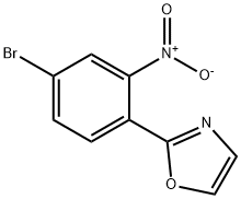 2-(4-溴-2-硝基苯基)恶唑 结构式