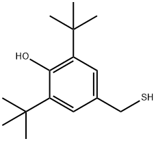 2,6-双(叔丁基)-4-(巯甲基)苯酚 结构式