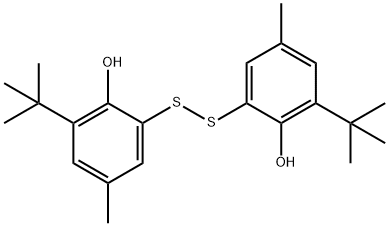 2,2'-Dithiobis[6-(1,1-dimethylethyl)-4-methylphenol] 结构式