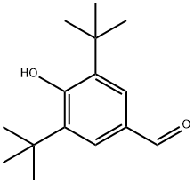 3,5-二叔丁基-4-羟基苯甲醛 结构式