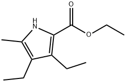 3,4-二乙基-5-甲基-2-吡咯羧酸乙酯 结构式