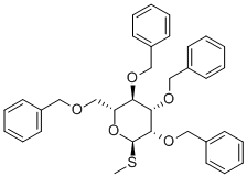 METHYLMERCAPTO-2,3,4,6-TETRA-O-BENZYL-D-MANNOPYRANOSIDE 结构式