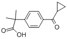 4-(环丙基羰基)-ALPHA,ALPHA-二甲基苯乙酸 结构式