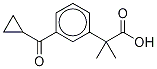 3-(Cyclopropylcarbonyl)-α,α-dimethylbenzeneacetic Acid 结构式