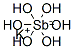 POTASSIUM HEXAHYDROXOANTIMONATE(V) 结构式