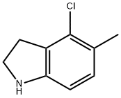 4-Chloro-5-methylindoline 结构式