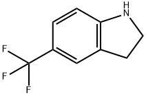5-三氟甲基吲哚啉 结构式