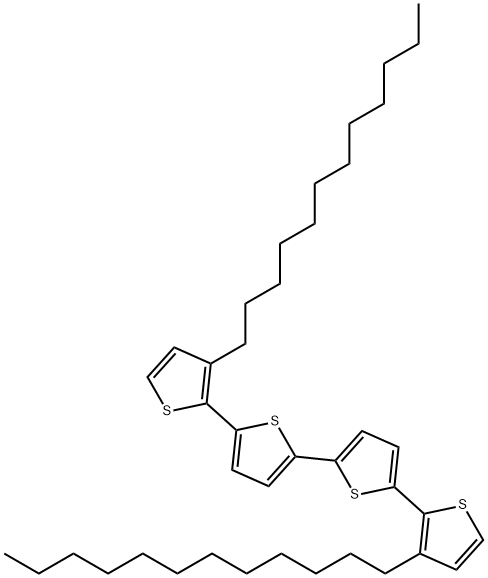 3,3'''-双十二烷基-2,2':5',2'':5'',2'''-四噻吩 结构式