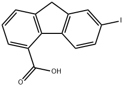 7-碘-9H-芴-4-羧酸 结构式