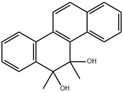 5,6-Dihydro-5,6-dimethyl-5,6-chrysenediol 结构式