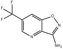 6-(Trifluoromethyl)-[1,2]oxazolo[4,5-b]pyridin-3-amine 结构式